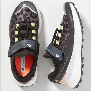 Adidas Stella McCartney Leopard Trainer Sneakers Black Womens 5.5 NWT Shoes